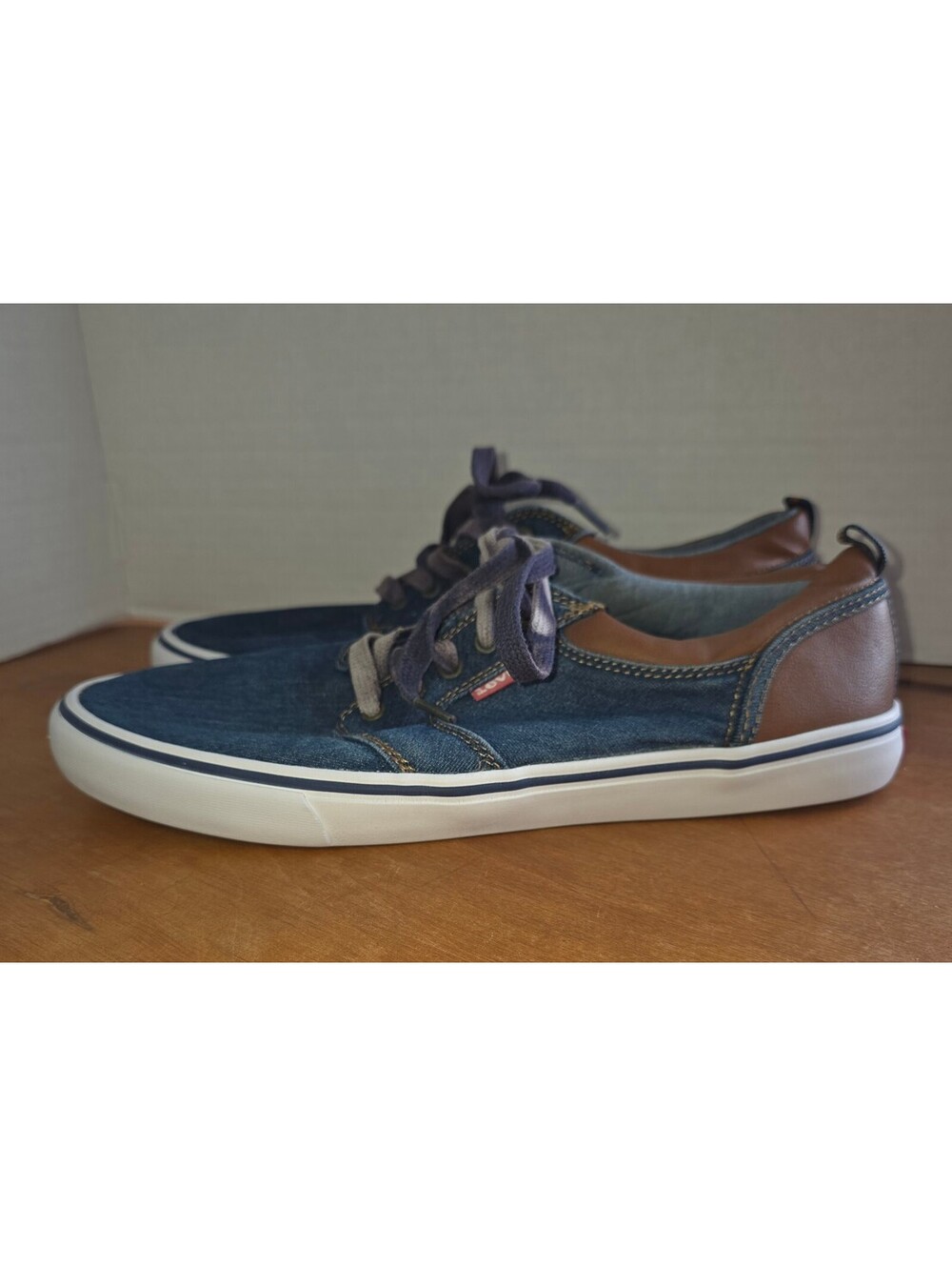 Men's Levi Strauss Denim and Leather shoes size 10